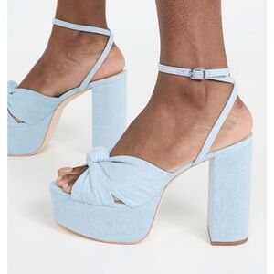 Brand new in box! 💕 Loeffler Randall Denim Roz Sandals